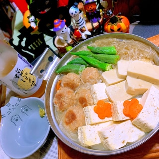 大豆ミート団子のヘルシーおうち鍋